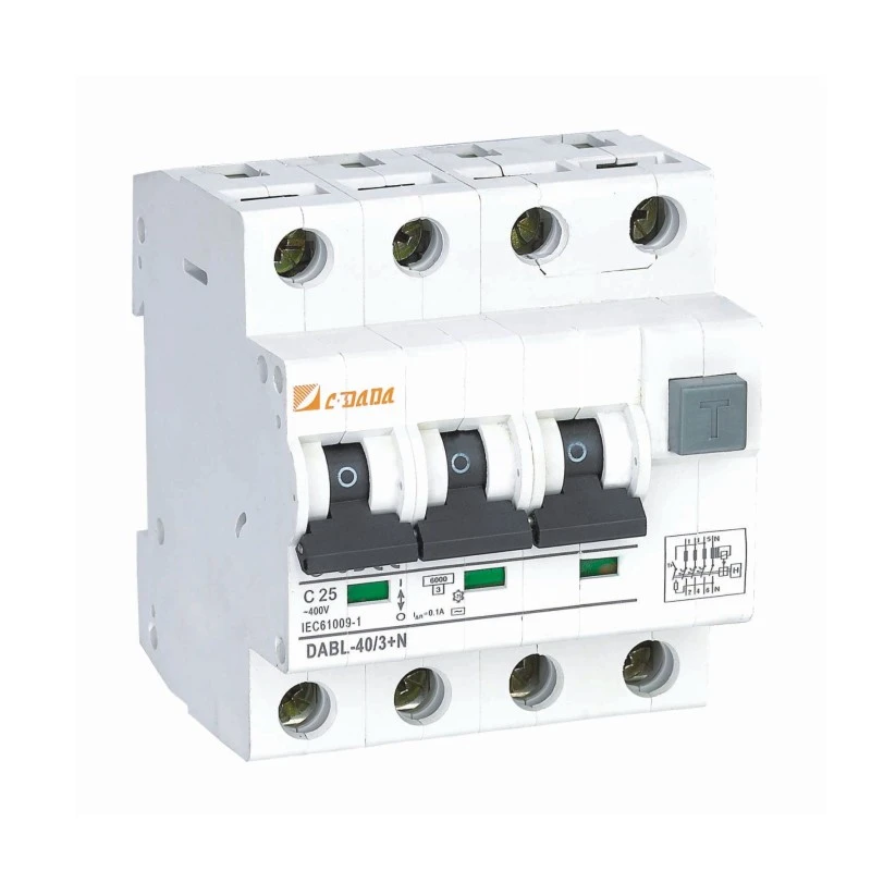 2P 4P ប្រភេទអេឡិចត្រូនិច RCBO